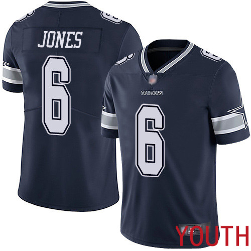 Youth Dallas Cowboys Limited Navy Blue Chris Jones Home #6 Vapor Untouchable NFL Jersey->dallas cowboys->NFL Jersey